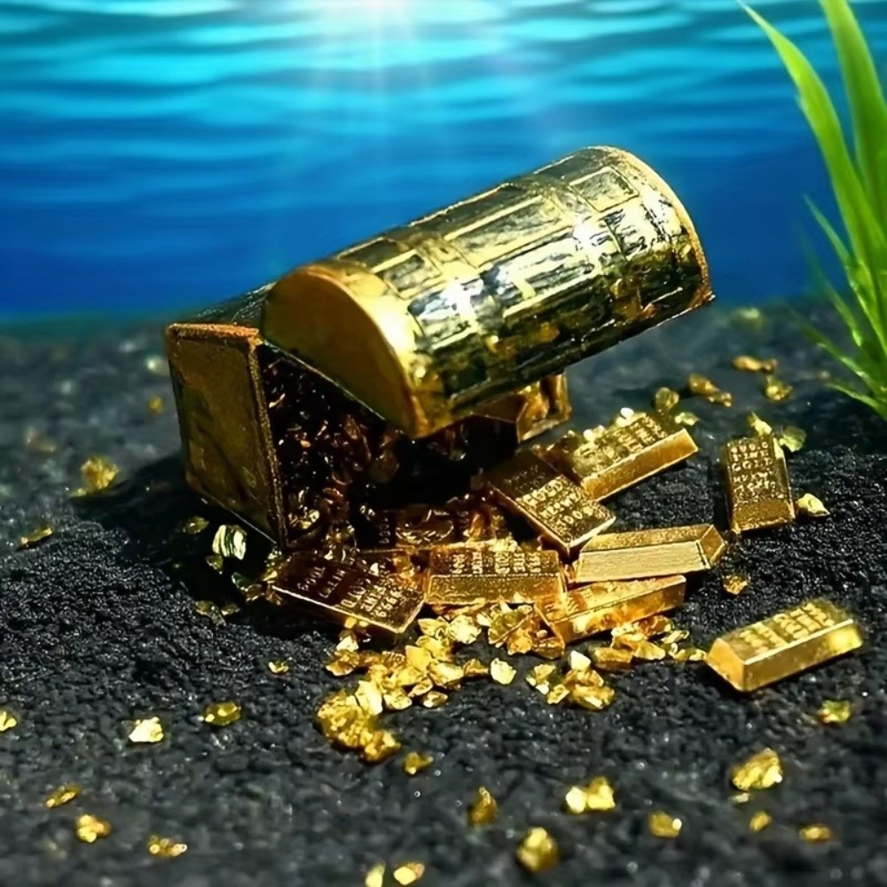 1Set Fun Mini Pirate Treasure  - Aquarium Plants Live recension och pris