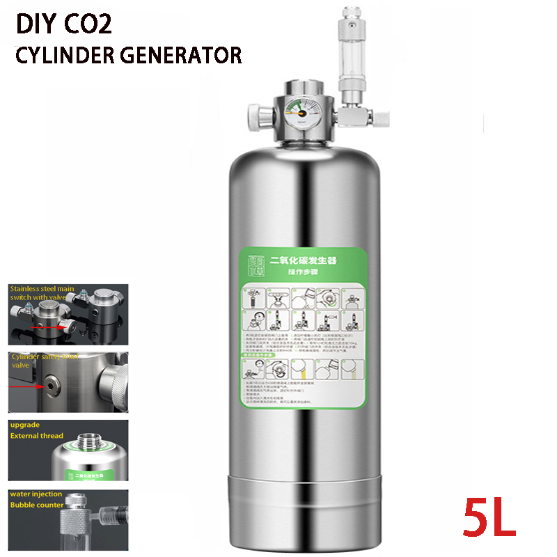 5L Aquarium CO2 Generator CO2  - Aquarium Liquid Carbon recension och pris